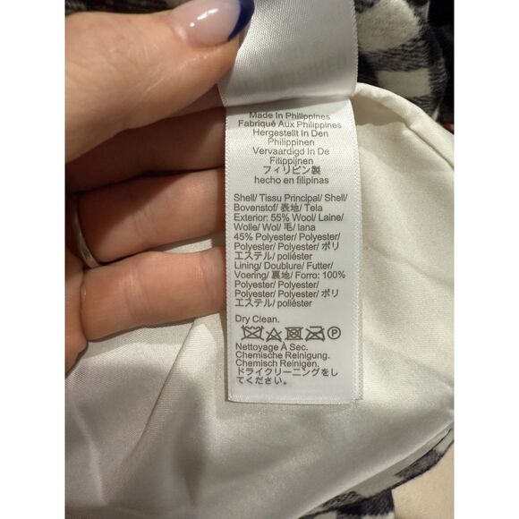 J. Crew Wool Blend One Button Blazer - Buffalo Plaid 2 - Picture 8 of 8